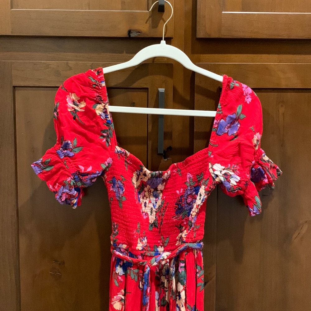 BOG Band of Gypsies Floral Jumpsuit size xs